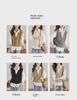 Trendy Women's Spring Knit Sweater Vest Cardigan