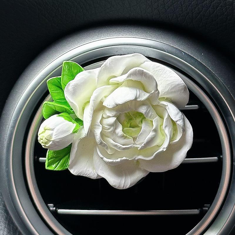Car Perfume Clip Flower Air Outlet Car Air Freshener Peach Blossom Aroma Diffuser Car Decoration Accessories Fresh Air