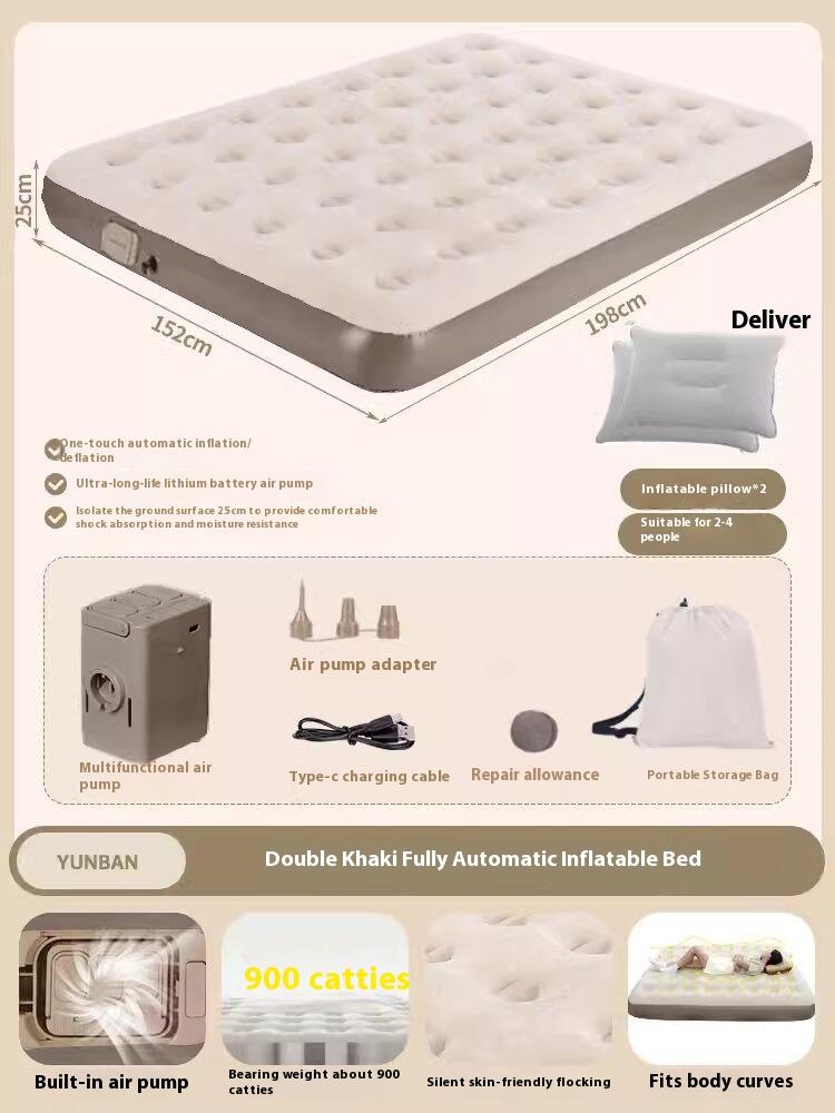 Automatic Inflatable Mattress Integrated Air Mattress Camping OutdoorTent Inflatable Mattress Home Use Foldable