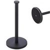 1Pc New Standing Stainless Steel Floor To Ceiling Kitchen Bathroom Tissue Holder Cling Film Storage Personalized Home Decoration