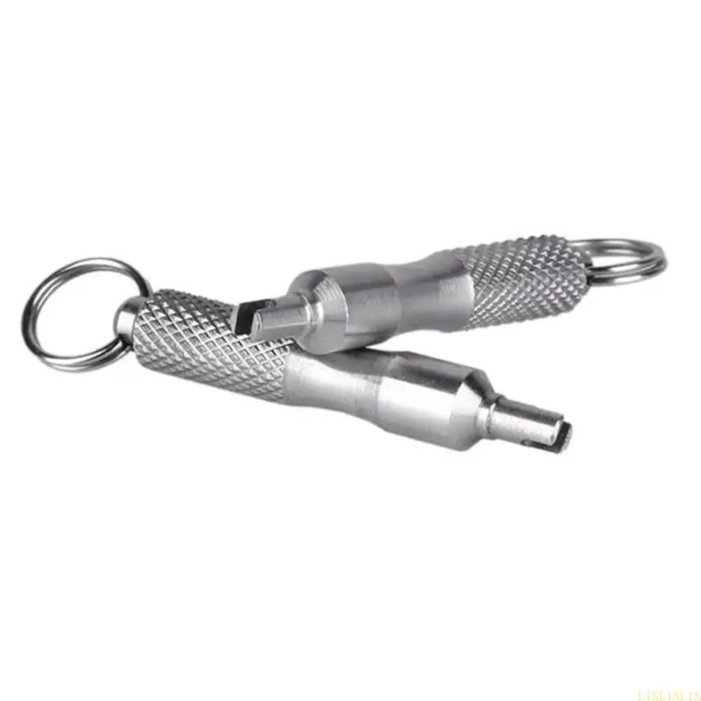 Compact Stainless Steel Valve Core Wrench for Car EV Tire Repairs