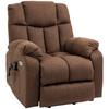Lift Chair with Reclining Function and Remote Control 92 X 95 X 107 Cm, Brown