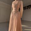 Middle East Arabian Women's Spring New Fashion Temperament Mercerized Skinny Tassel Pendulum Dress