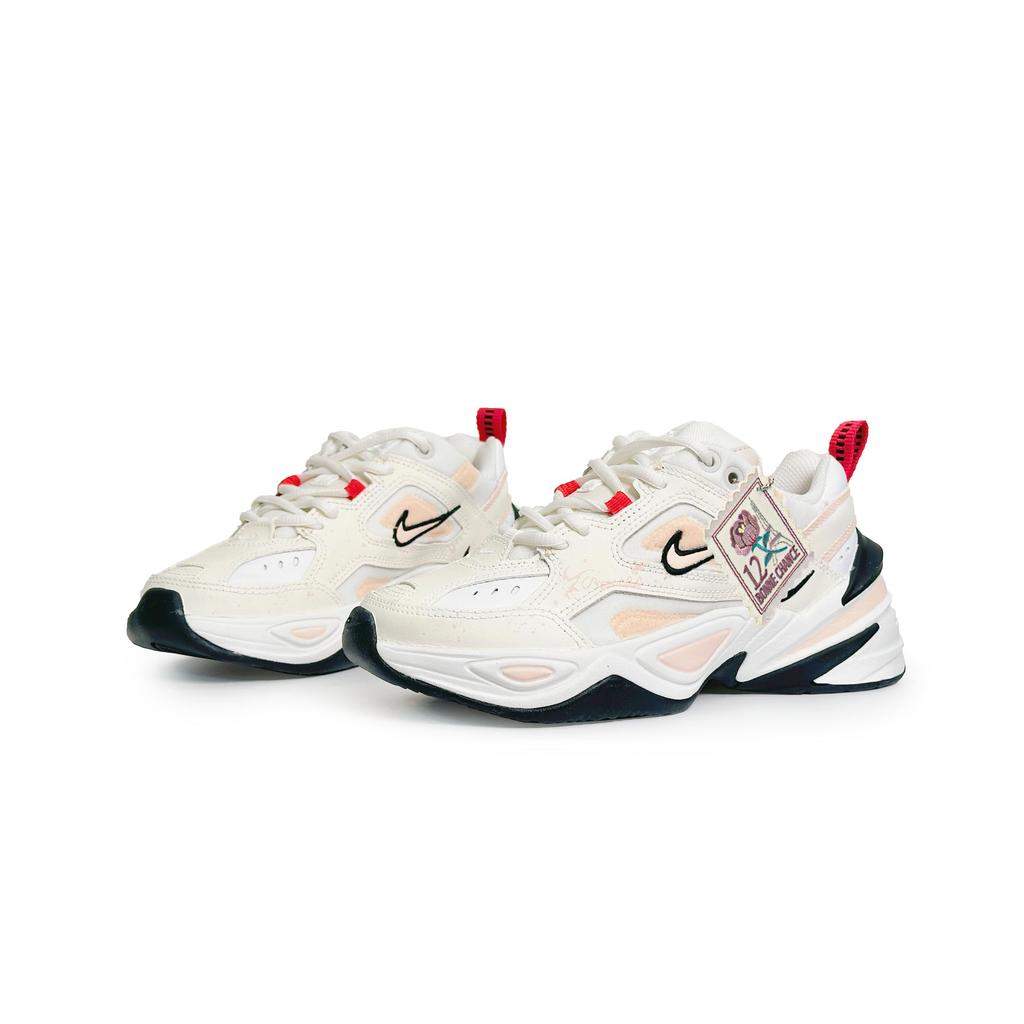 Nike M2K Tekno Rose Girlish Low Top Chunky Sneakers Women's Ecru AO3108-205(Team1926-)