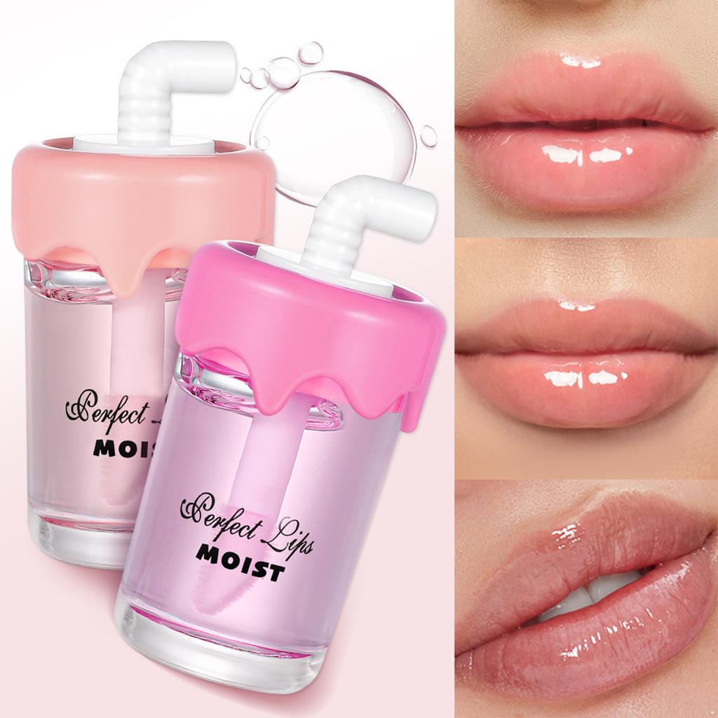 1PC Hydrating Lip Oil with Natural Fruit Fragrance - Daily Nourishing Lip Glaze for Long Lasting Smoothness and Comfort