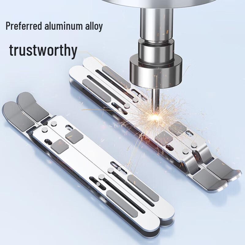 Jiuqiangu Aluminum Alloy Adjustable & Foldable Laptop Stand