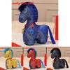 Chinese Zodiac Year Of The Horse Plush Toy With Necklace And Tassel Decorations For New Year Gifts
