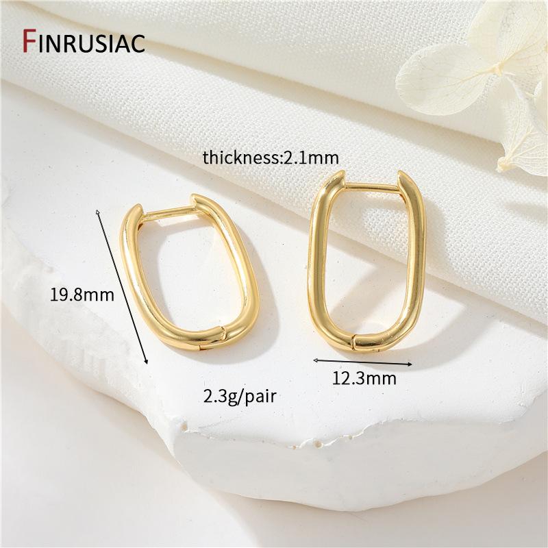 

14K Gold Plated Earring Hooks Round Hoop Earrings For Jewelry Making Supplies,Fasteners For Earrings,DIY Earring Accessories 1 pair