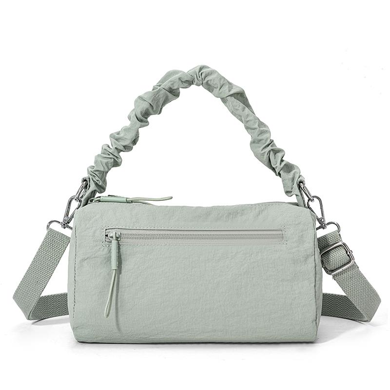 Women's Solid Shoulder Bag Lightweight Multi-compartment Nylon Bag