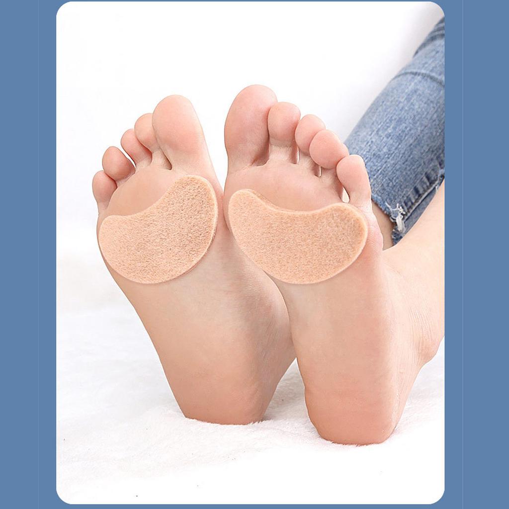 20 pièces Coussinets de métatarse en feutre Professionnels Réduisent la Friction Empêchent de Glisser Talons en feutre Coussinets pour cors en feutre Coussinets adhésifs de métatarse