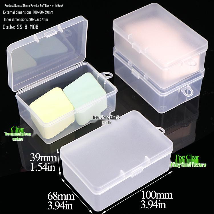 Makeup Cotton Swab Storage Box: Single/Double Compartment, Plastic PP Box for Lipstick and Remover Wipes