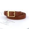 First-layer cowhide women's belt, lizard pattern retro pin buckle trouser pocket easiest for matchcasual women's belt