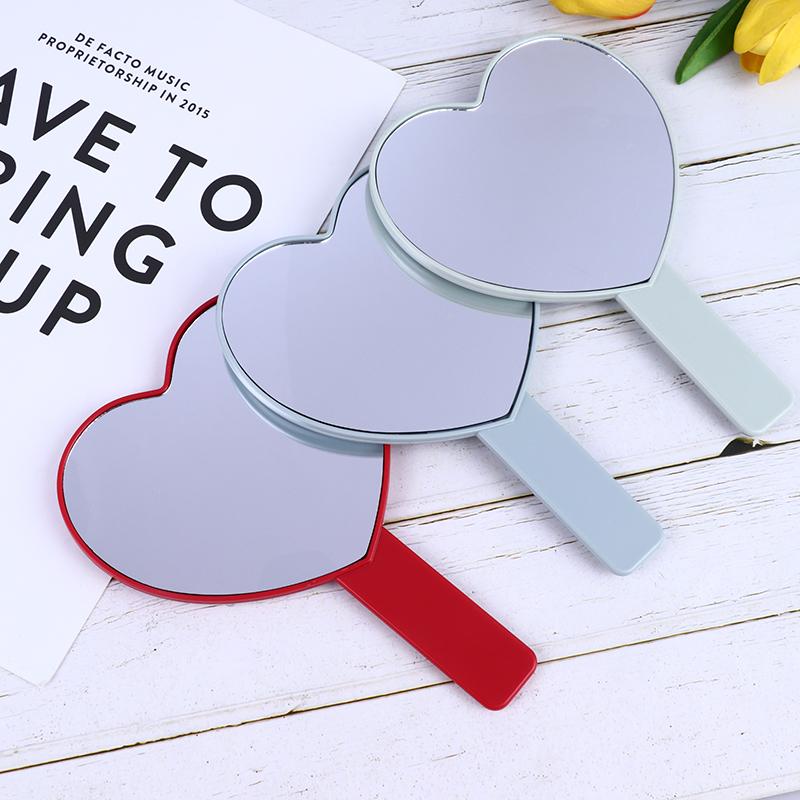 Ručné Zrkadlo na Make-up Tvar Srdca Zrkadlo na Make-up Toaletný Stolík Zrkadlá pre SPA Salón Kompaktné Zrkadlá Kozmetické Zrkadlo pre Ženy