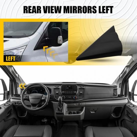 Driver A-pillar Side Mirror Triangular Cover Trim Fit Ford Transit MK8 2014-