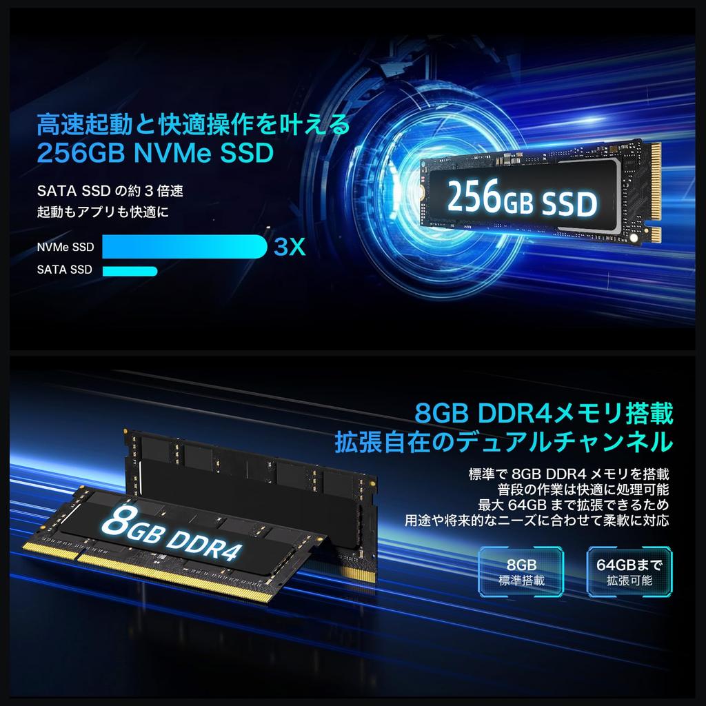 Bmax Mini PC 64GB DDR4 4TB SSD Equipped with a Celeron 5205U It Offers Stable Windows 11 an Cooling Wired 8GB 256GB NVMe SSD Faster Than and a Clear