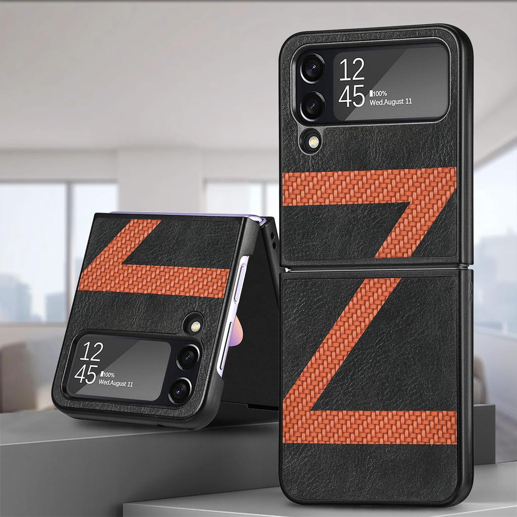Anti -Drop Slim Protection Leather Case For Samsung Galaxy Z Flip4 5g Flip 4 Zflip4 Ultra Thin Lightweight Folding Cover Funda