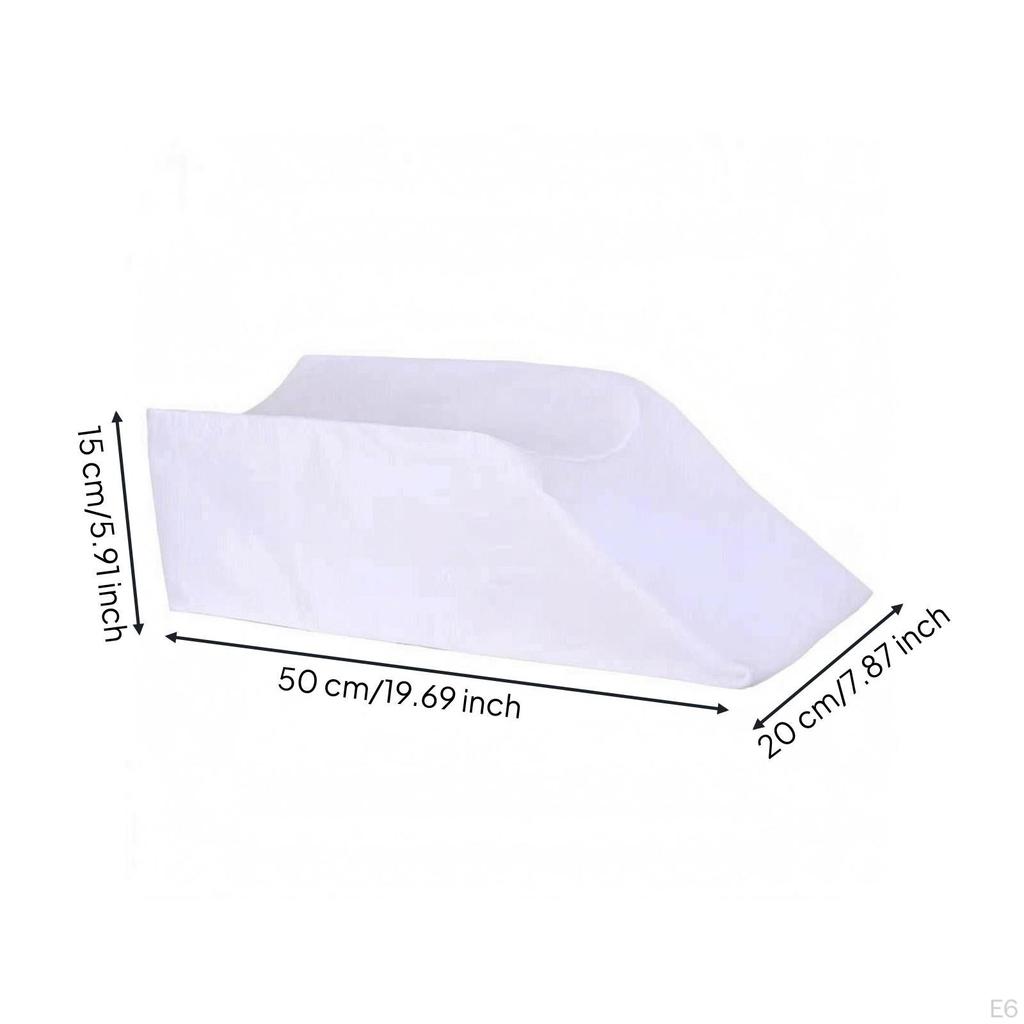 Leg Raised Cushion Foam Pillow Removable Washable Cover Adult Sshape Wht