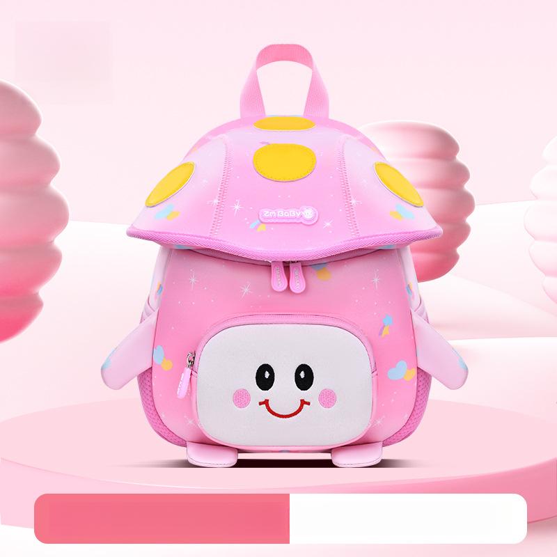New Kindergarten Backpack for Boys Cute Mushroom Bag Diving Material Children's Backpack for Girls Mini Small Backpack