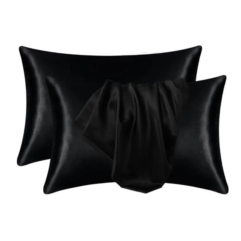 Simulated Silk Pillowcase Pillow Cover For Summer Cooling Standard Size Durability Easy Removal Pillow Sleeve