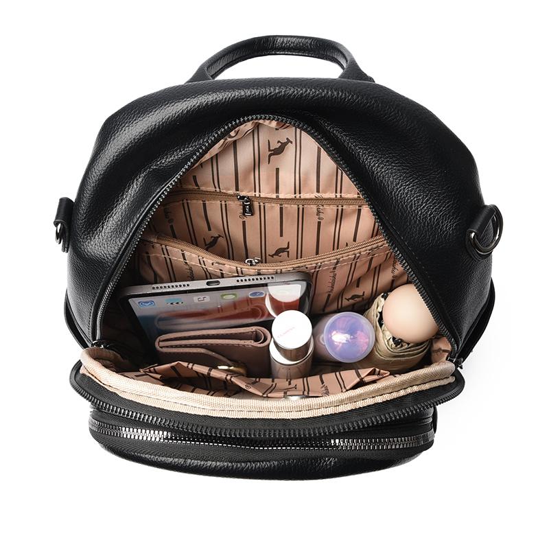 PU Backpack Women's Multi-function Shoulder Bag Large Capacity Travel Commuter Backpack