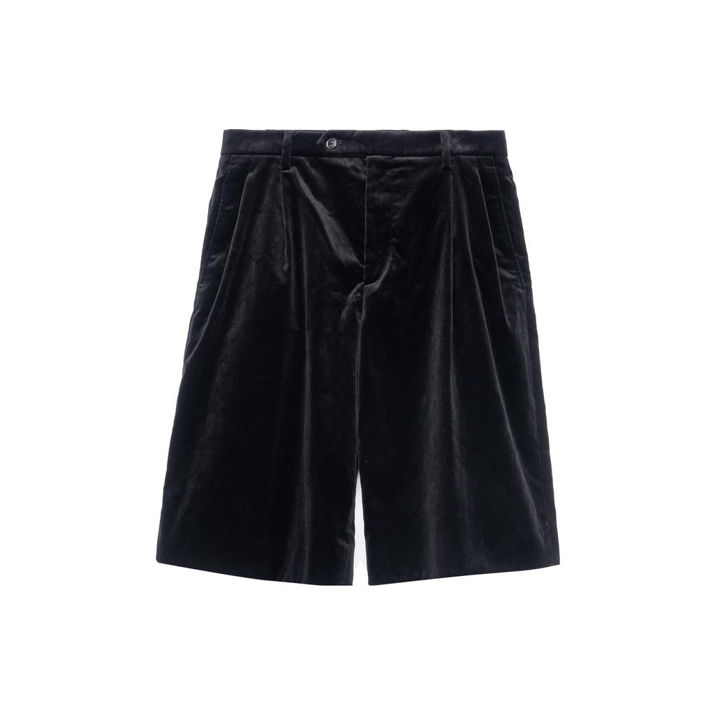 Gucci Velvet Pleat Front Shorts 679464-Z4716-1000