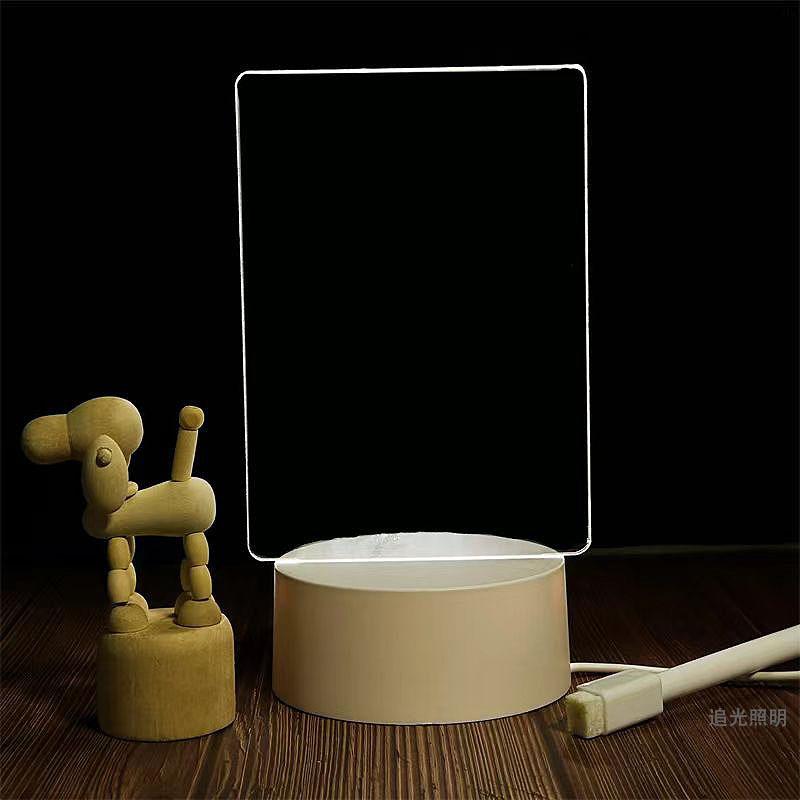 

LED Note Board Night Light Creative Message Board Lamp With Pen USB Message Board Holiday Light DIY Night Lamp Kid Lover Gifts Warm White Light&USB Plug