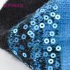 SOMALER Winter Hats for Women Warm Angora Wool Knitted Hat Fashion Sequin Beanie Hat Thick Long Rabbit Fur Hair  Skull Cap Bonnet