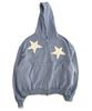 Sudadera con capucha y cremallera para Sk8Er Rock Star Napping ((Azul Crepúsculo))