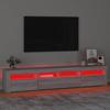 Vidaxl TV Cabinet with LED Lighting, Sonoma Oak Grey, 210X35X40 Cm