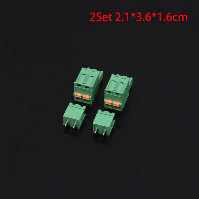 Spring Type Terminal Block 2Edgkd-5.08Mm Plug-In Terminal Block Copper Core Male And Female Terminals