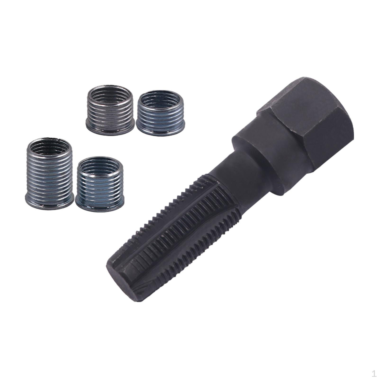 

14mm Spart Plug Thread Repair Kit, Cylinder Tool with 4 Inserts for Sparking