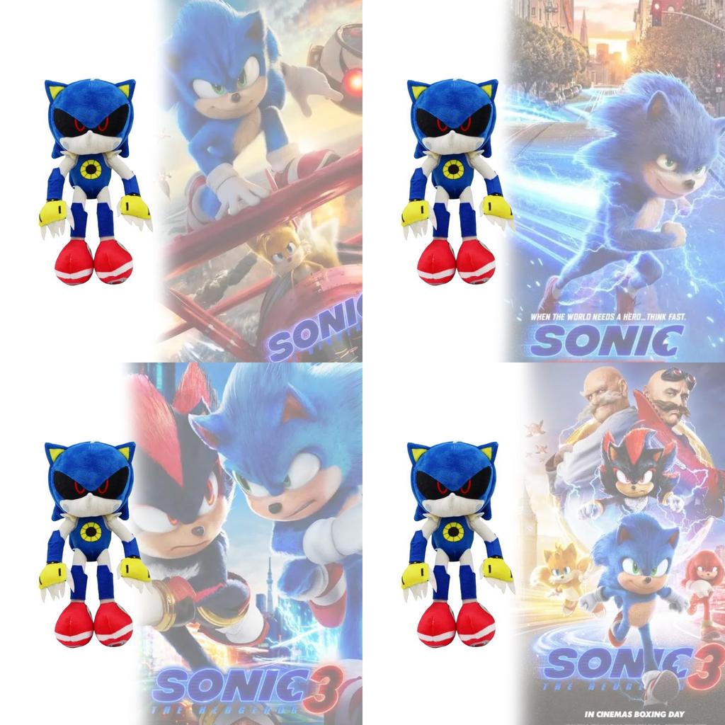 Sonic The Hedgehog Plüschtier mit superweichem Kurzflor für Kinder Geschenk