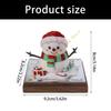Tearable Paper Carving Snowman Calendar Desk Calendar With Acrylic Display Frame For Christmas Decoration 55KF