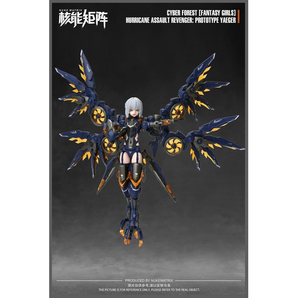 NUKE MATRIX "Cyberforest FANTASY GIRLS" Hurricane Assault Revenger Prototype Jaeger 110.5 Scale PVC&ABS Assembly Plastic Model