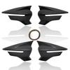 Decoration Carbon Fiber Glossy Black Door Mirror Cover For SEAT LeonMK3 3.5 2013- Car Rearview Accessories