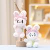 Cute Rabbit Keychain Cartoon Girl Backpack Decorative Pendant Plush Doll Gift