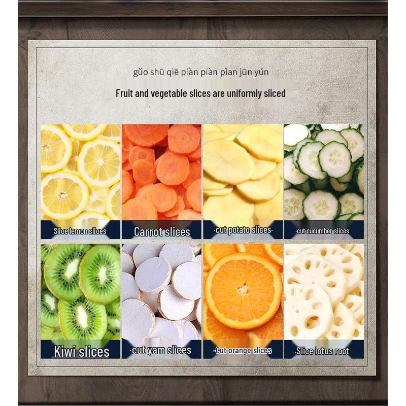 Elektrische Multifunktions-Gemüseschneidemaschine & Raspel für den Heim- & Gewerbegebrauch