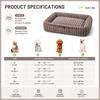 Luxury Plush Pet Bed Soft Cozy Dog Bed Cat Bed Calming Cushion Washable Anti Slip Comfortable Sleeping Sofa for Small Medium Pet