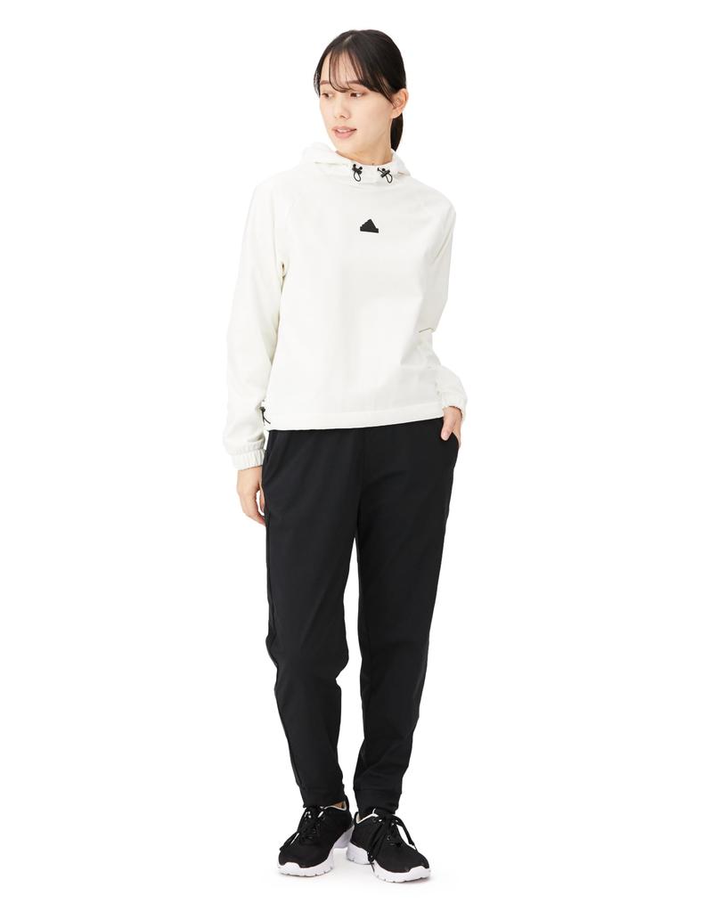 Adidas City Escape Hoodie with Bungee Cord, KLV02, Women's, Off-White (IS3012), Size J/M