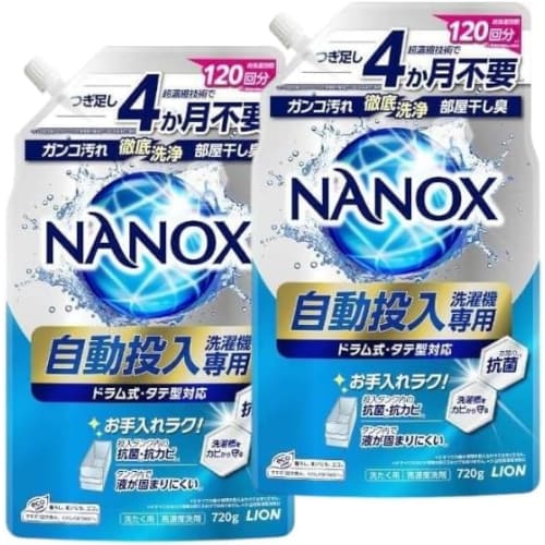 

[Bulk Purchase] NANOX Automatic Load Washer Washer Washer, Ultra-Concentrated Technology, No Refills Required for 4 Months, 720g, Approximately 120 Lo