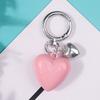 Keychain Pendant Metal Spring Buckle Smooth Open Close Mini Glossy Resin Heart Charm Key Chain Keys Bags Car