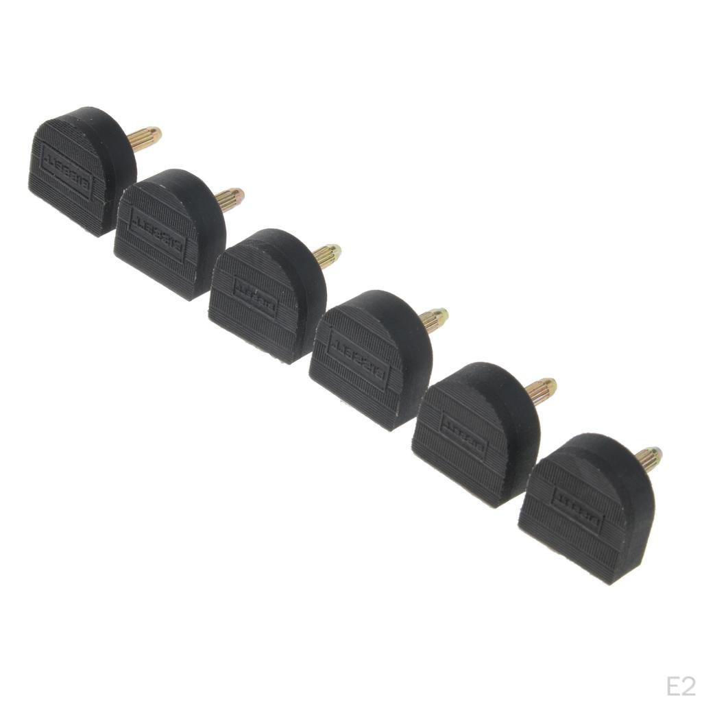 3 Paires D'embouts De Talon Pour Chaussures Hautes - 14 Mm, Noir, Antidérapants, Pour Réparer Talons Usés Ou Bruyants