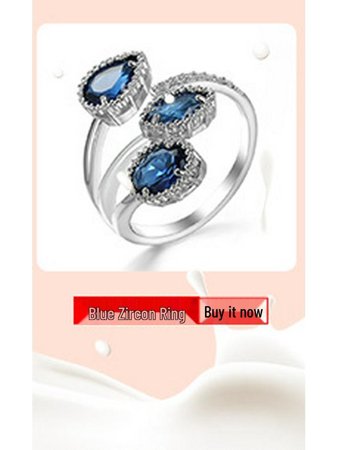 Ensemble de Bagues Diamant Zircon Rose - Accessoires de Bijoux Créatifs