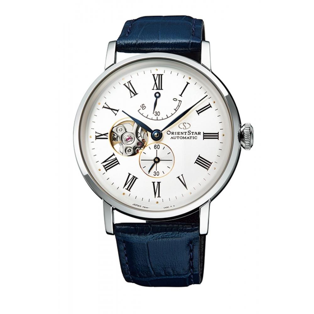 

[Orient Star] Автоматичний годинник ORIENT STAR Classic Semi-skeleton Mechanical Made in Japan Open Heart RK-AV0003S чоловічий білий срібний