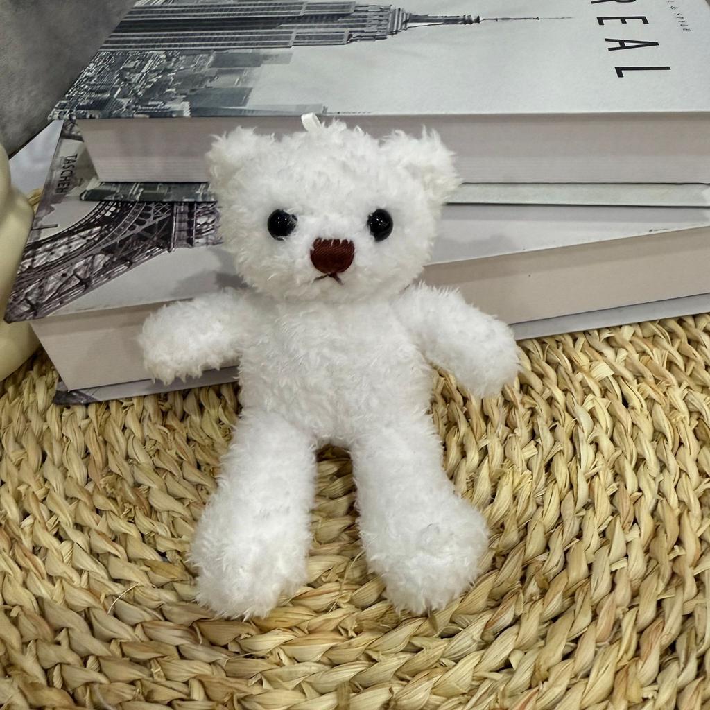 Clothes Teddy Bear Doll Pendant Keychain Plush Toy Pendant Gift Printed Bear Doll