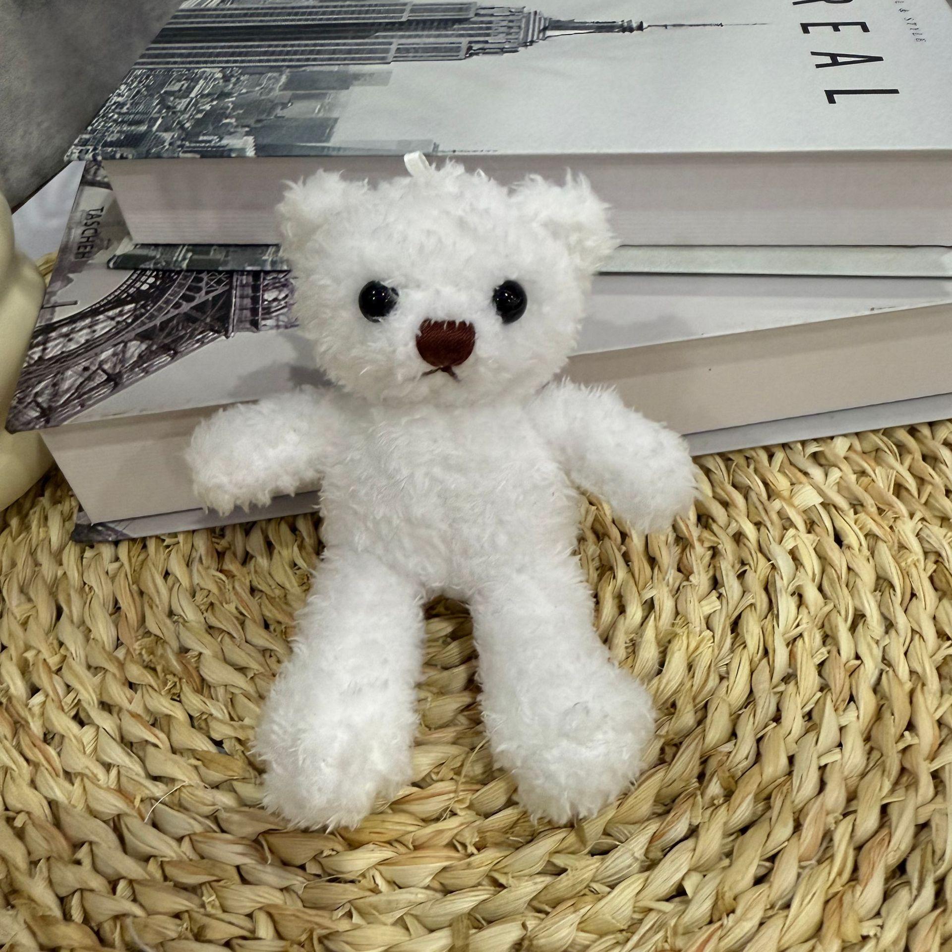 Одежда Кукла Мишка Подвеска Брелок Плюшевая Игрушка Подвеска Подарок Кукла Мишка с Принтом 13cm