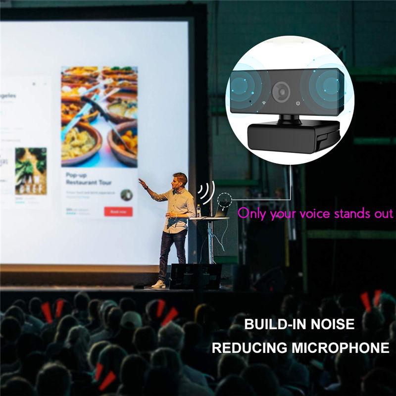 USB 2.0 HD 1080P Webcam Camera Video Calling with Microphone Mic for PC Laptop