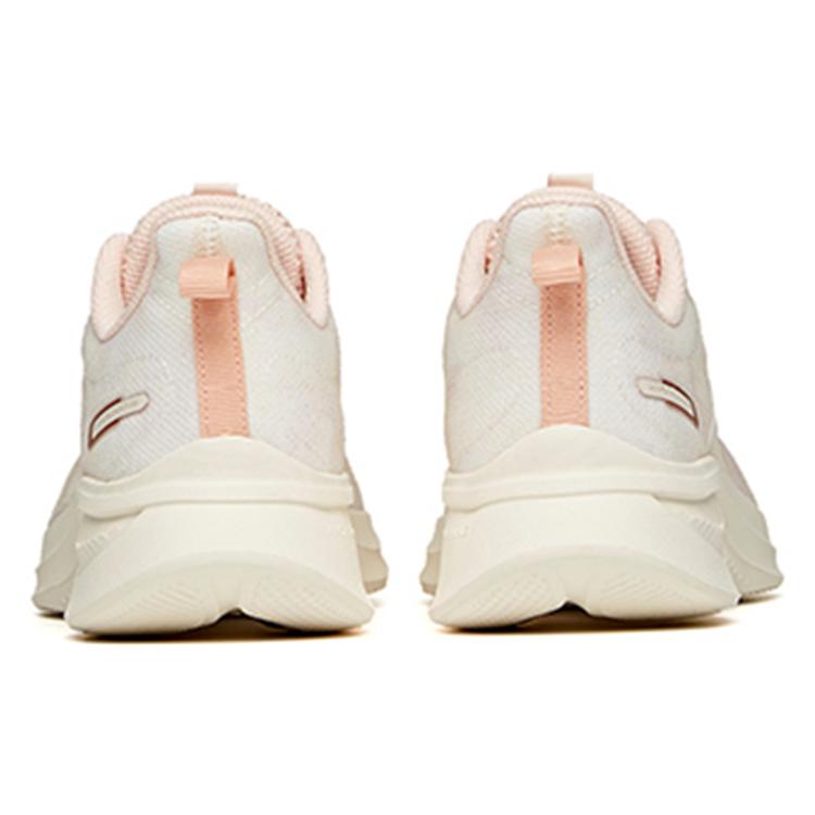 Anta Cushioning Slip Resistant Abrasion Resistant Breathable Lightweight Low top Running Shoes Women's White Pink 122235570S-3
