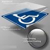 4/2Pcs Disabled Sign Disability Mobility Parking Car Sticker Pvc Decal For Auto