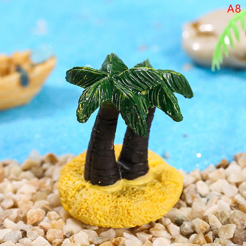 Ocean Beach Style Miniatures Artificial Sunshade Umbella Chair Anchor Micro